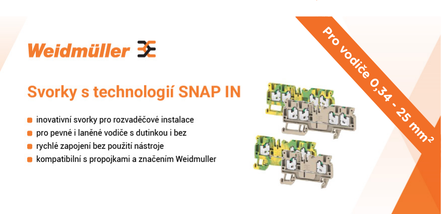 Weidmuller SNAP IN svorky