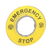 3D ŠTÍTEK (EMERGENCY STOP)